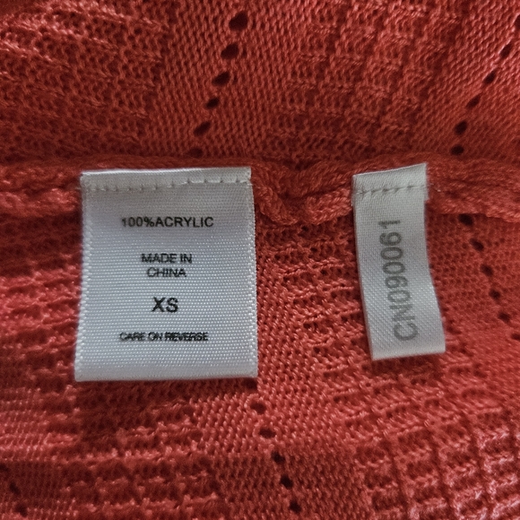 New York & Company Coral Crew Neck Sweater Sz XS - Picture 3 of 7